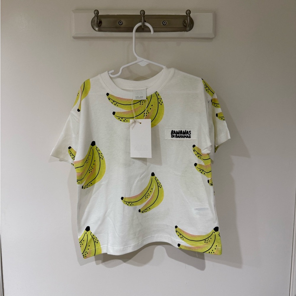 Zara Bananas In Bahamas Tee 5 Years NWT